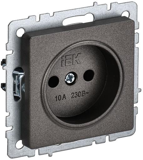 IEK BR-R10-10-K45 BRITE Роз. без з/к/ш 10А РС10-1-0-БрТБ бр. фото 1