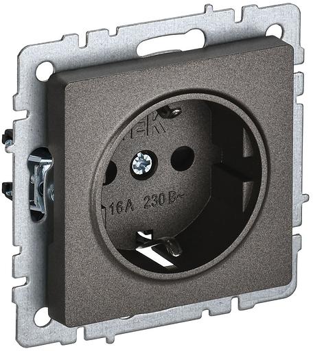 IEK BR-R14-16-K45 BRITE Роз. с з/к/ш 16А РС14-1-0-БрТБ бр. фото 1