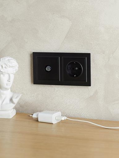 IEK BR-M22-K02 BRITE Рамка 2-мест. РУ-2-БрЧ черн. фото 6