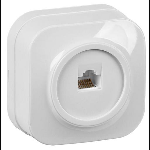 IEK EKH10-K01 РК10-ХБ Розет. 1-ая комп. о/у GLORY белый фото 1