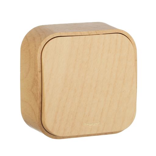 Legrand 782260 Выключатель 10A одноклавишный Quteo (Дерево) фото 1