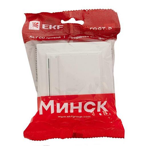 EKF ERR16-029-100-44 Минск Розетка 1-местная СП с/з с крышкой 16А белая с защ. штор. IP44 EKF фото 3