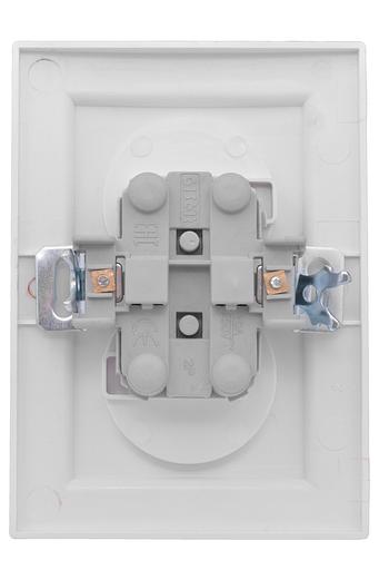 EKF ERR10-102-100 Минск Розетка 2-местная СП без заземления 10А белая с защ. штор. EKF Basic фото 2