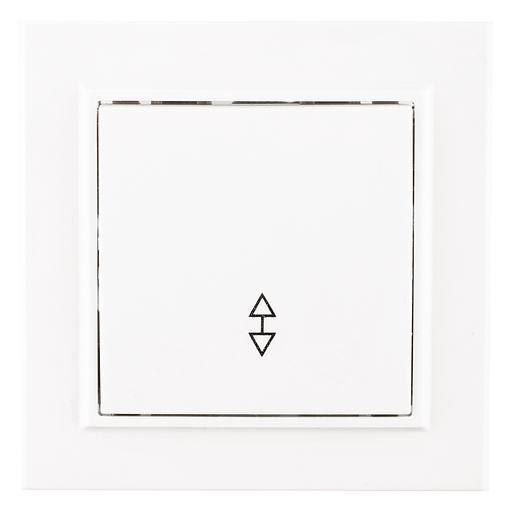 EKF ERV10-025-10 Минск Выключатель 1-клавишный СП проходной, 10А, белый EKF Basic фото 1