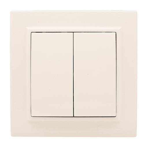 EKF ERV10-023-20 Выключатель 2-кл. СП 10А бежевый Минск EKF фото 1