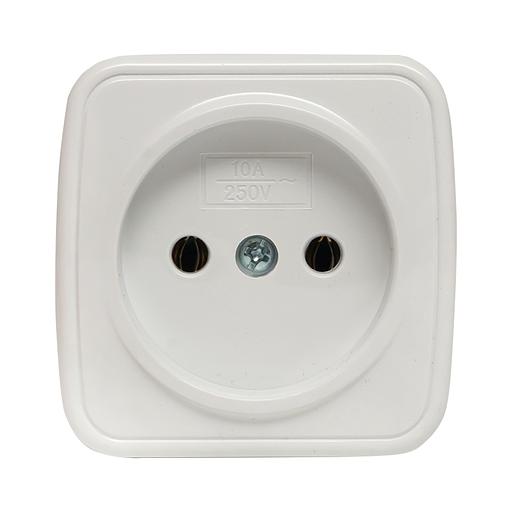 EKF EGR10-022-10 Минск Розетка 1-местная ОП 10А без заземления белая EKF Basic фото 3