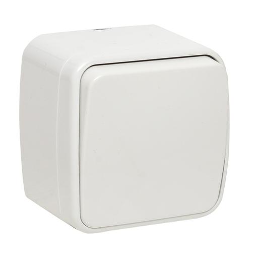 EKF EGV10-021-10 Минск Выключатель 1-клавишный ОП 10А белый EKF Basic фото 1