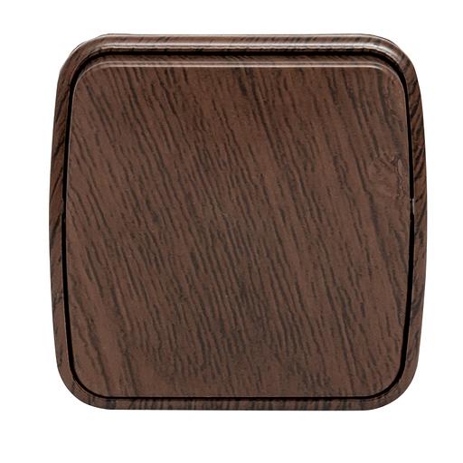 EKF EGV10-021-40 Выключатель 1-клавишный ОП Минск 10А тёмное дерево EKF фото 3