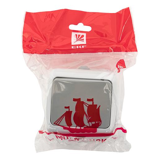 EKF EFV10-025-30-54 Мурманск Выключатель проходной 1-клавишный 10А IP54 серый EKF фото 3