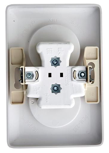 Systeme electric RS16-235-B ХИТ С/У РОЗЕТКА двойная без заземления без шторок 16А, 250В, БЕЛЫЙ. Россия фото 2