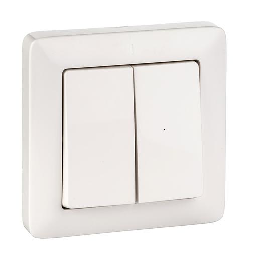 Systeme electric VS56-234-B ХИТ С/У 2-клавишный ВЫКЛЮЧАТЕЛЬ 6А, 250В, БЕЛЫЙ. Россия фото 2