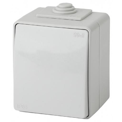Эра Б0035972 11-1601-03 Выключатель IP65, 10АХ-250В, ОУ, Эра Эксперт, серый фото 1