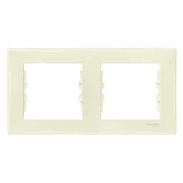 Systeme electric SDN5800368 Рамка х2 горизонт., титан фото 1