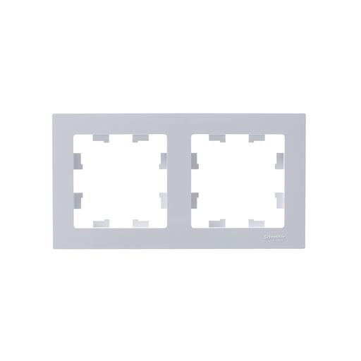 Systeme electric ATN000102 ATLASDESIGN 2-постовая РАМКА, универсальная, БЕЛЫЙ фото 4