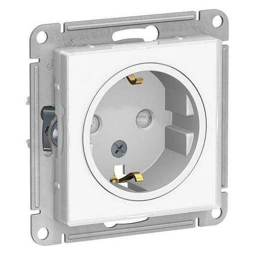 Systeme electric ATN200145 ATLASDESIGN РОЗЕТКА с заземлением со шторками, 16А, механизм, БЕЛЫЙ фото 1