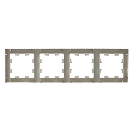 Systeme electric ATN000204 ATLASDESIGN 4-постовая РАМКА, универсальная, БЕЖЕВЫЙ фото 3