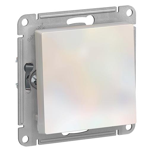 Systeme electric ATN000411 ATLASDESIGN 1-клавишный ВЫКЛЮЧАТЕЛЬ, сх.1, 10АХ, механизм, ЖЕМЧУГ фото 1