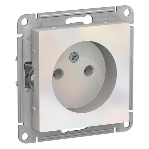 Systeme electric ATN000441 ATLASDESIGN РОЗЕТКА без заземления, 16А, механизм, ЖЕМЧУГ фото 1