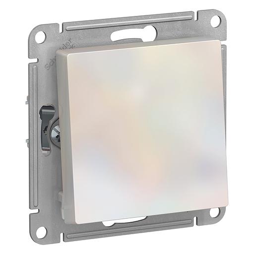 Systeme electric ATN000461 ATLASDESIGN 1-клавишный ПЕРЕКЛЮЧАТЕЛЬ, сх.6, 10АХ, механизм, ЖЕМЧУГ фото 1