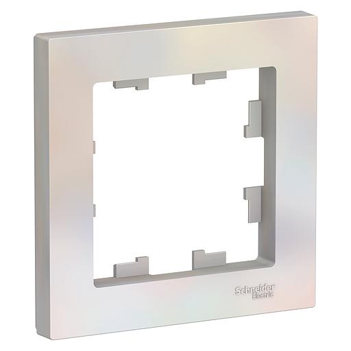 Systeme electric ATN000401 ATLASDESIGN 1-постовая РАМКА, ЖЕМЧУГ фото 1