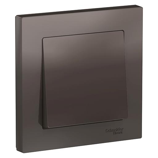 Systeme electric ATN000612 ATLASDESIGN 1-клавишный ВЫКЛЮЧАТЕЛЬ, сх.1, 10АХ, в сборе, МОККО фото 1