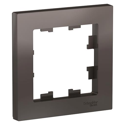 Systeme electric ATN000601 ATLASDESIGN 1-постовая РАМКА, МОККО фото 1