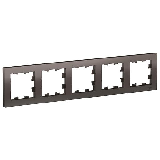 Systeme electric ATN000605 ATLASDESIGN 5-постовая РАМКА, универсальная, МОККО фото 1