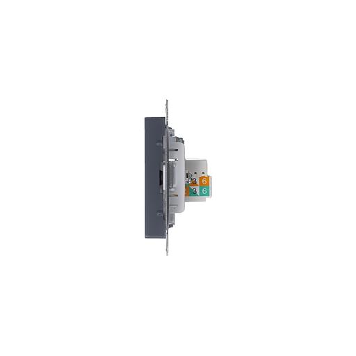 Systeme electric ATN000789 ATLASDESIGN РОЗЕТКА двойная комп+ТВ, RJ45+TV, кат.5E, механизм, ГРИФЕЛЬ фото 6