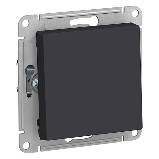 Systeme electric ATN001015 ATLASDESIGN Нажимная КНОПКА, сх.1, 10АХ, механизм, КАРБОН фото 1