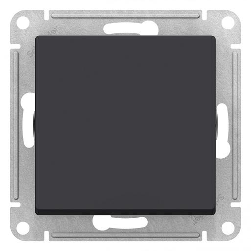 Systeme electric ATN441061 ATLASDESIGN AQUA 1-клавишный ПЕРЕКЛЮЧАТЕЛЬ IP44, сх.6, 10АХ, механизм, КАРБОН фото 1