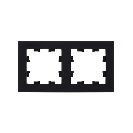 Systeme electric ATN001002 ATLASDESIGN 2-постовая РАМКА, универсальная, КАРБОН фото 4