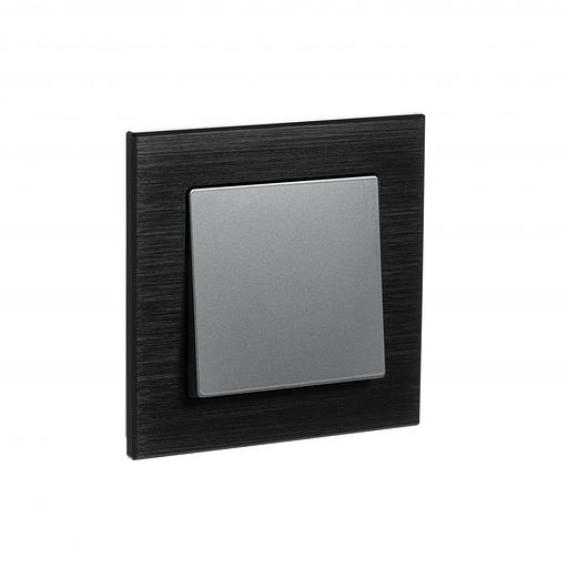 Systeme electric ATN312301 Рамка 1-постовая ATLASDESIGN NATURE, МЕТАЛЛ ОНИКС фото 1