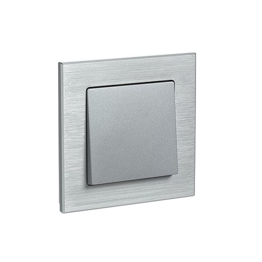 Systeme electric ATN312101 Рамка 1-постовая ATLASDESIGN NATURE, МЕТАЛЛ СЕРЕБРО фото 1