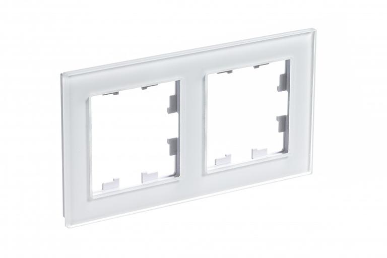 Systeme electric ATN320102 Рамка 2-постовая ATLASDESIGN NATURE, СТЕКЛО БЕЛЫЙ фото 2