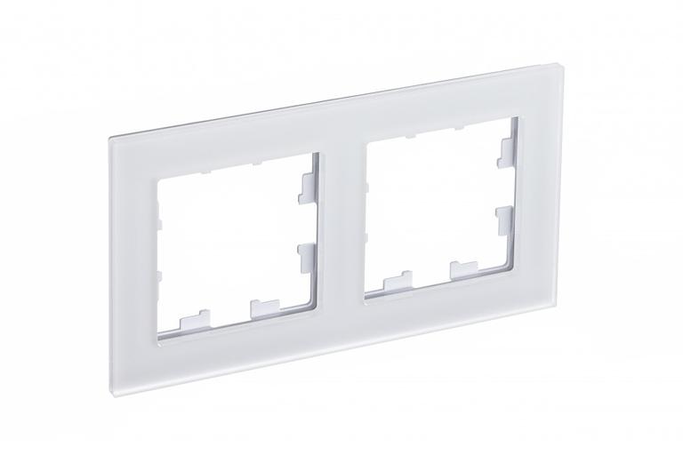 Systeme electric ATN330102 Рамка 2-постовая ATLASDESIGN NATURE, МАТОВОЕ СТЕКЛО БЕЛЫЙ фото 2