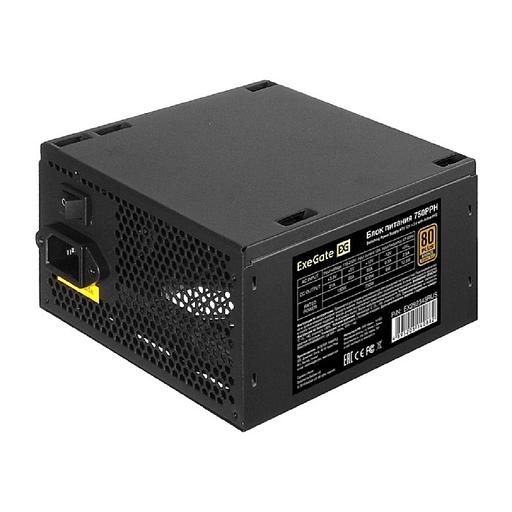 Exegate EX292343RUS-OEM Блок питания 750W ExeGate 80 PLUS® Bronze 750PPH-OEM (ATX, APFC, КПД 89% (80 PLUS Bronze), 12cm fan, 24pin, 2x(4+4)pin, 4xPCI-E, 6xSATA, 3xIDE, black, RTL) фото 1