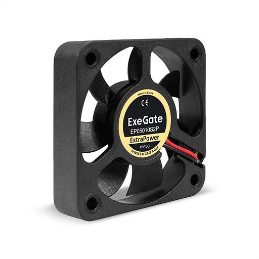 Exegate EX283366RUS Вентилятор 12В DC ExeGate ExtraPower EP05010S2P (50x50x10 мм, Sleeve bearing (подшипник скольжения), 2pin, 6500RPM, 36dBA) фото 1