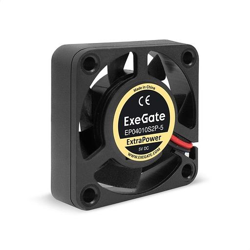 Exegate EX295194RUS Вентилятор 5В DC ExeGate ExtraPower EP04010S2P-5 (40x40x10 мм, Sleeve bearing (подшипник скольжения), 2pin, 7500RPM, 35dBA) фото 1