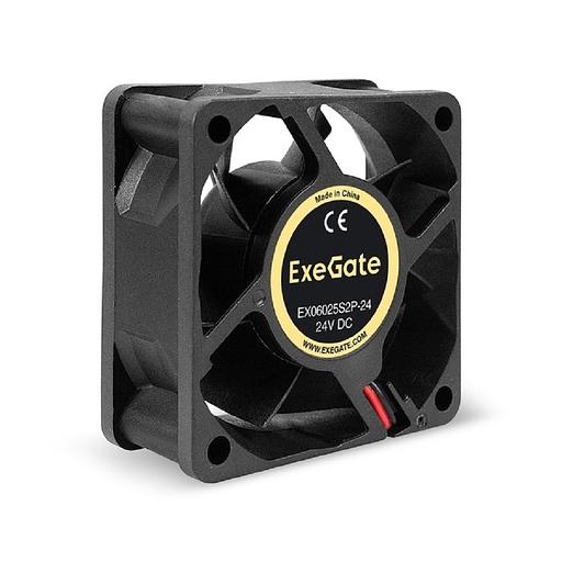Exegate EX295204RUS Вентилятор 24В DC ExeGate EX06025S2P-24 (60x60x25 мм, Sleeve bearing (подшипник скольжения), 2pin, 5000RPM, 34.5dBA) фото 1