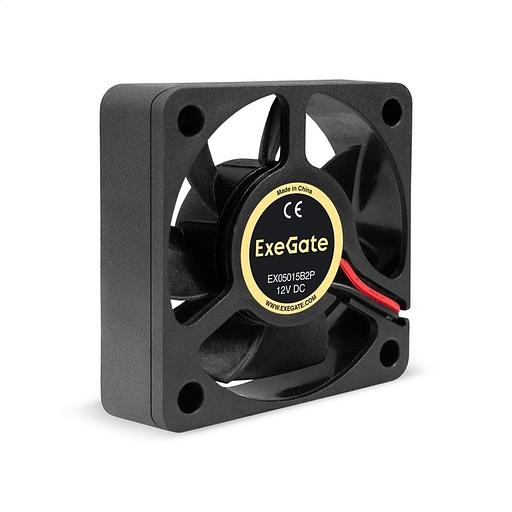 Exegate EX295222RUS Вентилятор 12В DC ExeGate EX05015B2P (50x50x15 мм, 2-Ball (двойной шарикоподшипник), 2pin, 6000RPM, 33dBA) фото 1