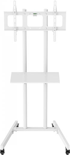 Стойка для телевизора Cactus CS-ST04, 37-70", напольный, мобильный, белый [cs-st04wt] фото 3