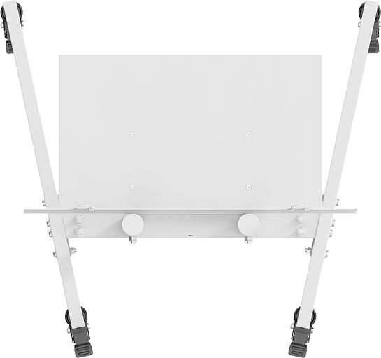 Стойка для телевизора Cactus CS-ST04, 37-70", напольный, мобильный, белый [cs-st04wt] фото 5