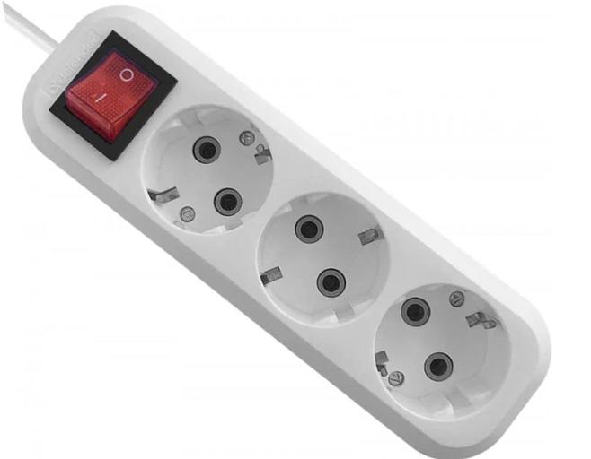 Defender Удлинитель L330 16 А, 7 м [99361] выключатель, с заземлением фото 1