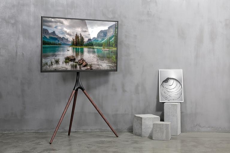 Подставка для телевизора Cactus CS-ST1246BKWN, 45-65", напольный, черный / орех фото 10