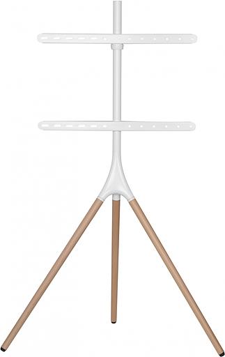 Подставка для телевизора Cactus CS-ST1246WTBCH, 45-65", напольный, белый / береза фото 3