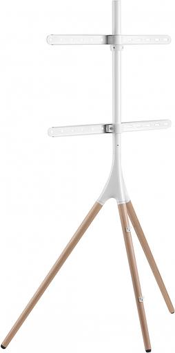 Подставка для телевизора Cactus CS-ST1246WTBCH, 45-65", напольный, белый / береза фото 4