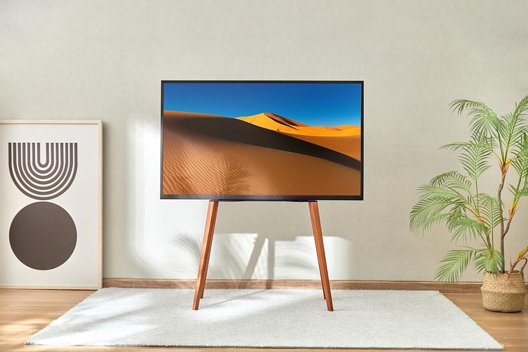 Подставка для телевизора Cactus CS-ST3644BKWN, 43-65", напольный, черный / орех фото 6