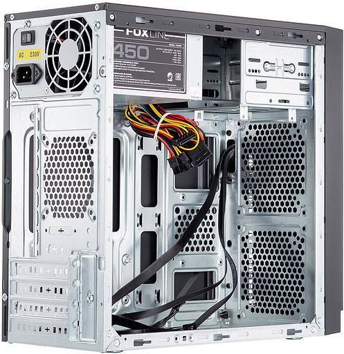Корпус с блоком питания 450Вт. Foxline FL-702-FZ450 фото 2