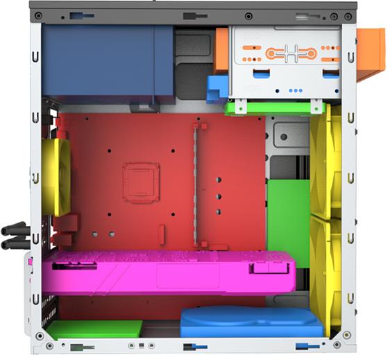 Корпус с блоком питания 450Вт. Foxline FL-702-FZ450 фото 5