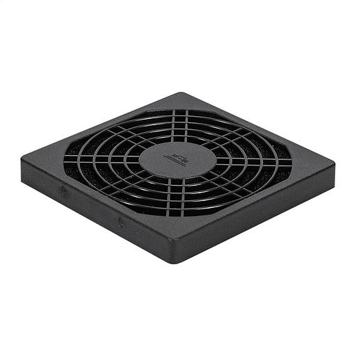 Exegate EX295254RUS Решетка для вентилятора с фильтром 80х80 ExeGate EG-080PSFB (80x80 мм, пластиковая, квадратная, с пылевым фильтром, черная) фото 1